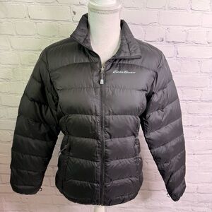EDDIE BAUER Puffer Jacket Down Filled Black Small